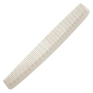 Vintage Tupperware Comb  #64-3 Clear White 6 3/4" Long Made‎ in USA